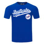 MLB LOS ANGELES DODGERS SCRIPT TAIL HAUT EN JERSEY SIMPLE POUR HOMME (BLEU DODGER)