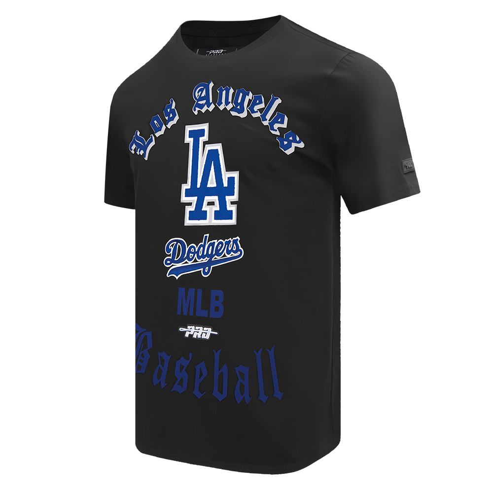 MLB LOS ANGELES DODGERS OLD ENGLISH MEN'S SJ TOP (BLACK)
