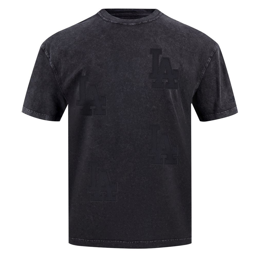 MLB LOS ANGELES DODGERS WASHED VANGUARD MEN'S S/S TEE (WASHED BLACK)