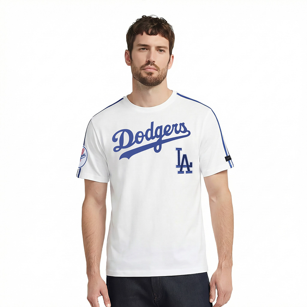 MLB LOS ANGELES DODGERS ULTRAS MEN'S SJ TAPING TOP (WHITE/DODGER BLUE)