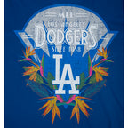 MLB LOS ANGELES DODGERS PARADISE HAUT À MANCHES COURTES POUR HOMME (BLEU DODGER)