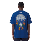 MLB LOS ANGELES DODGERS PARADISE HAUT À MANCHES COURTES POUR HOMME (BLEU DODGER)