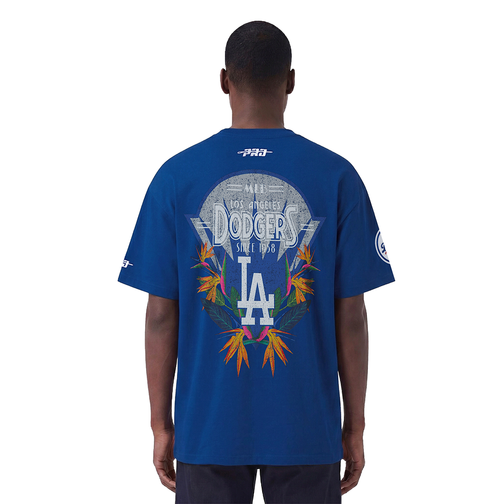 MLB LOS ANGELES DODGERS PARADISE HAUT À MANCHES COURTES POUR HOMME (BLEU DODGER)