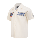 MLB LOS ANGELES DODGERS PARADISE MEN'S BUTTON DOWN (EGGSHELL)
