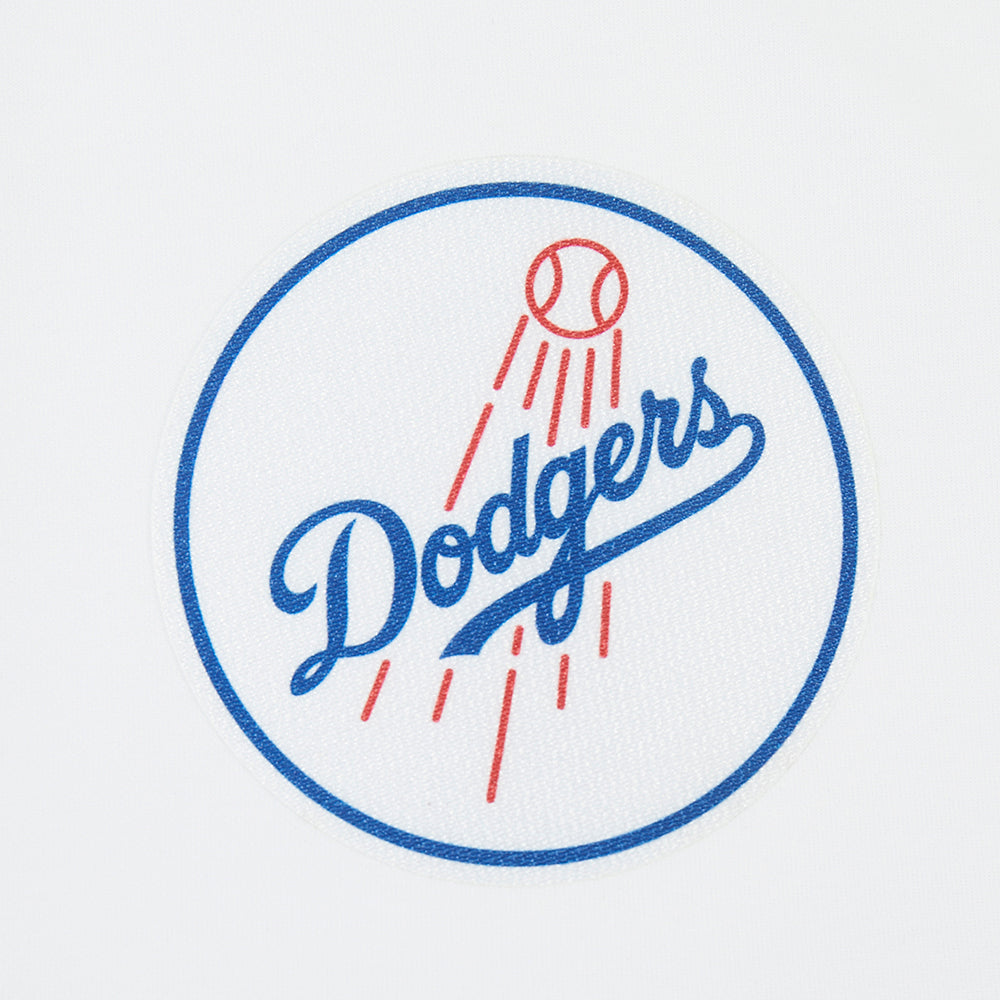 MLB LOS ANGELES DODGERS LETTERMAN BOUTONNÉ POUR HOMME (BLANC/NOIR)