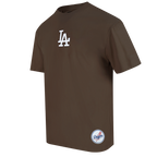 MLB LOS ANGELES DODGERS WINGSPAN HAUT EN JERSEY DE COTON À ÉPAULES TOMBANTES V2 POUR HOMME (BRUN)