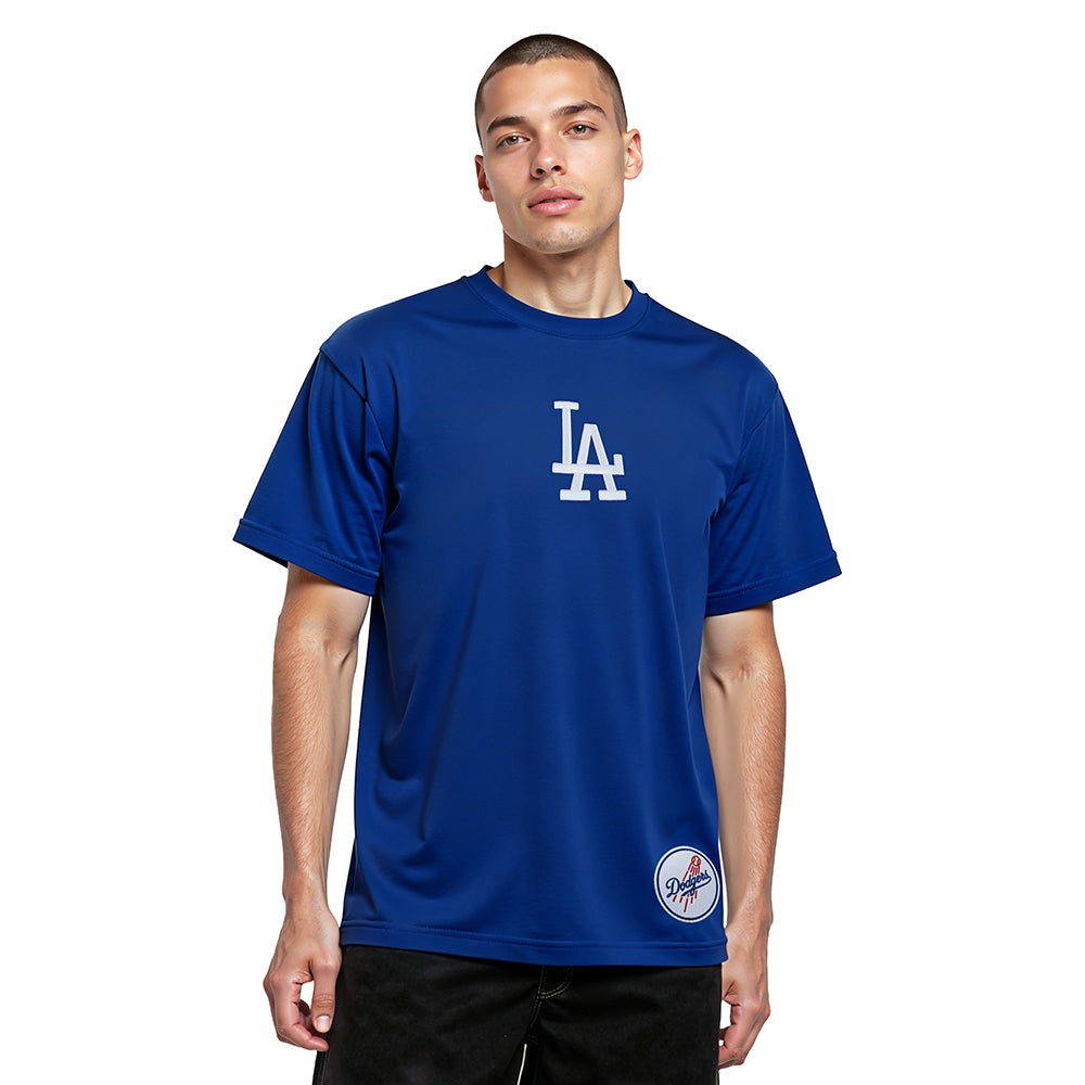 MLB LOS ANGELES DODGERS WINGSPAN HAUT EN JERSEY DE COTON À ÉPAULES TOMBANTES V2 POUR HOMME (BLEU DODGER)