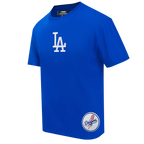 MLB LOS ANGELES DODGERS WINGSPAN HAUT EN JERSEY DE COTON À ÉPAULES TOMBANTES V2 POUR HOMME (BLEU ROYAL)