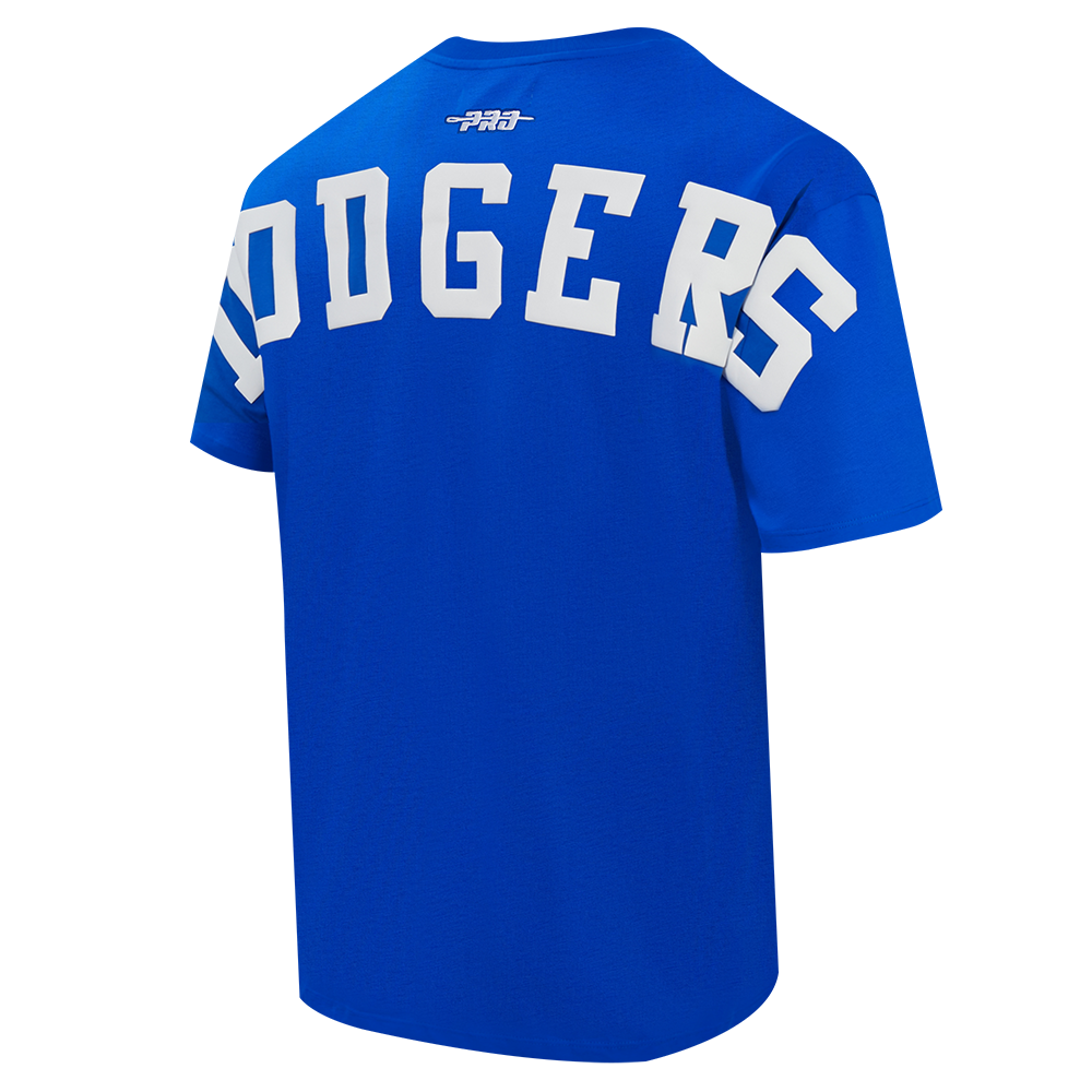 MLB LOS ANGELES DODGERS WINGSPAN HAUT EN JERSEY DE COTON À ÉPAULES TOMBANTES V2 POUR HOMME (BLEU ROYAL)