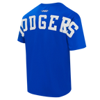 MLB LOS ANGELES DODGERS WINGSPAN HAUT EN JERSEY DE COTON À ÉPAULES TOMBANTES V2 POUR HOMME (BLEU ROYAL)
