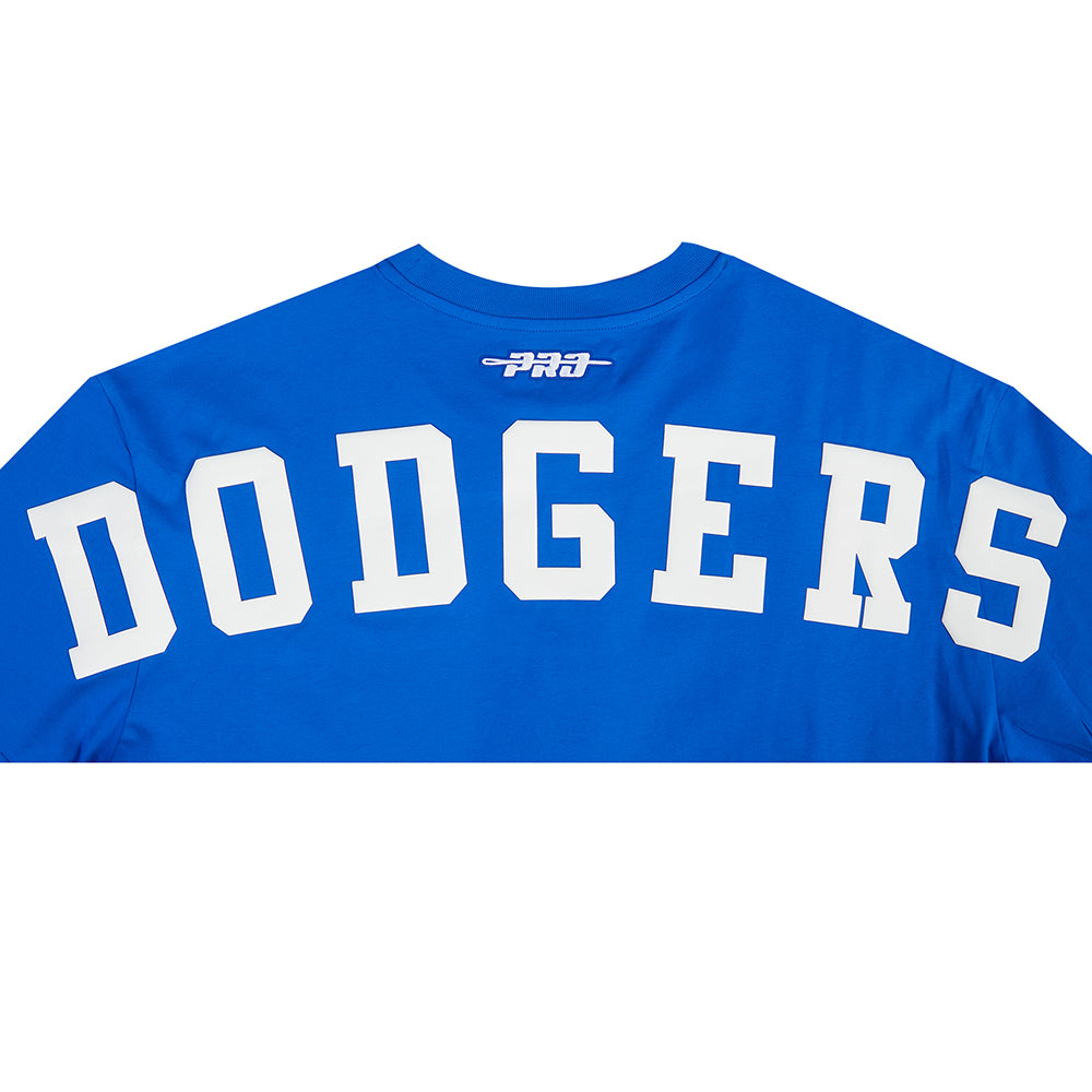 MLB LOS ANGELES DODGERS WINGSPAN HAUT EN JERSEY DE COTON À ÉPAULES TOMBANTES V2 POUR HOMME (BLEU ROYAL)