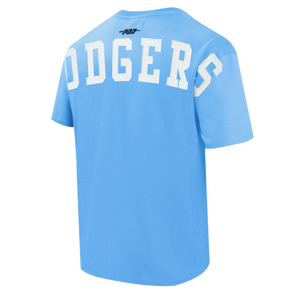 MLB LOS ANGELES DODGERS WINGSPAN HAUT EN JERSEY DE COTON À ÉPAULES TOMBANTES V2 POUR HOMME (BLEU UNIVERSITÉ)