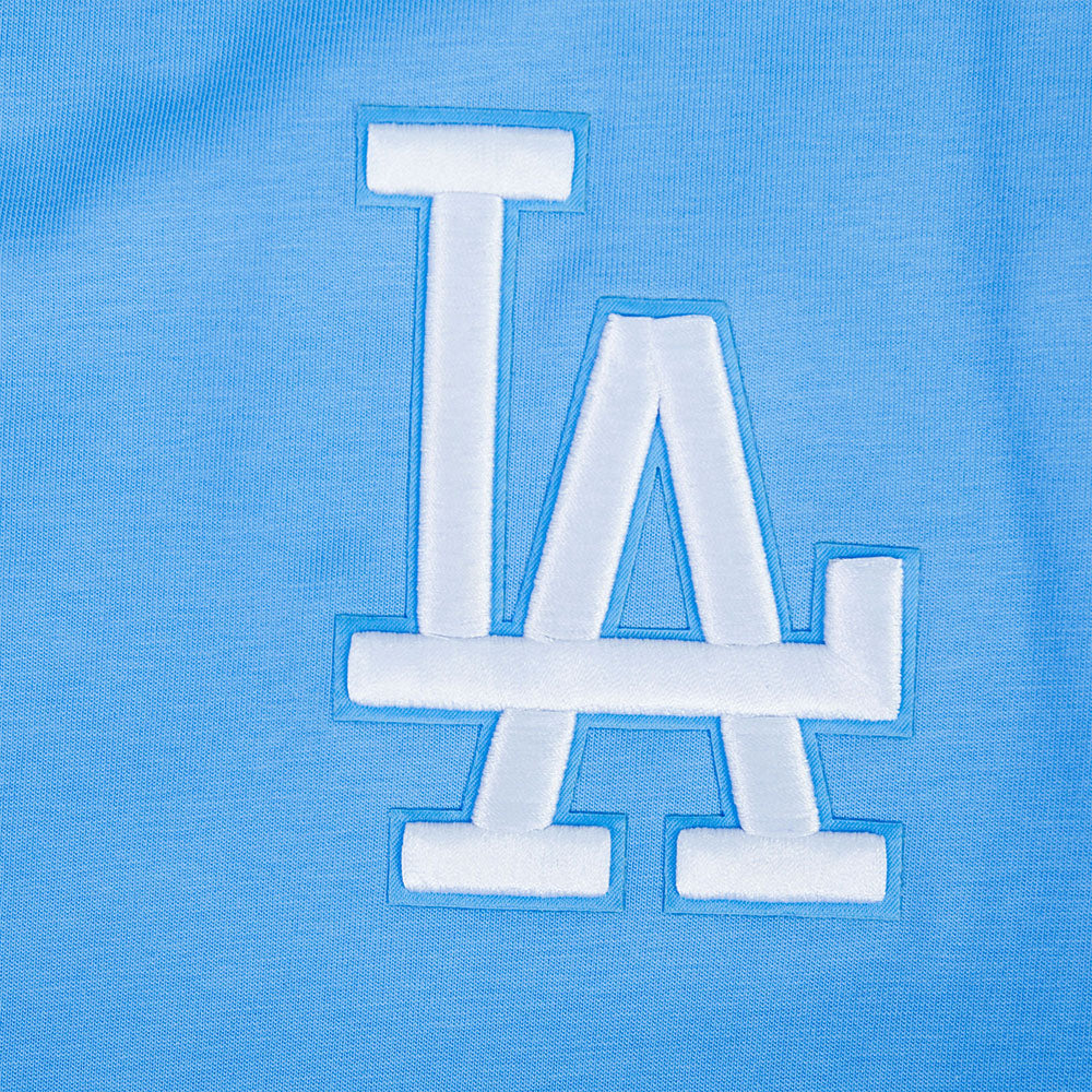 MLB LOS ANGELES DODGERS WINGSPAN HAUT EN JERSEY DE COTON À ÉPAULES TOMBANTES V2 POUR HOMME (BLEU UNIVERSITÉ)