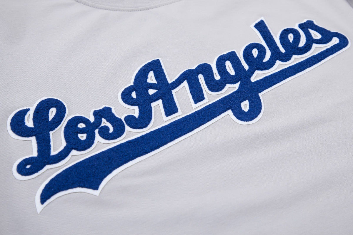 MLB LOS ANGELES DODGERS CLASSIC CHENILLE HAUT POUR HOMME (GRIS)
