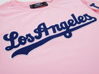 MLB LOS ANGELES DODGERS CLASSIC CHENILLE MEN'S TOP (PINK)