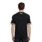 MLB LOS ANGELES DODGERS CLASSIC CHENILLE HAUT EN MAILLE DOUBLE POUR HOMME (NOIR)