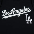 MLB LOS ANGELES DODGERS CLASSIC CHENILLE HAUT EN JERSEY SIMPLE POUR HOMME (NOIR)