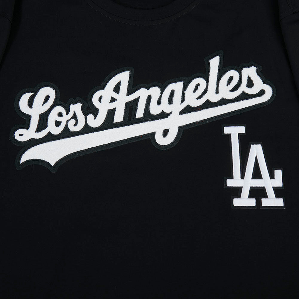MLB LOS ANGELES DODGERS CLASSIC CHENILLE HAUT EN JERSEY SIMPLE POUR HOMME (NOIR)