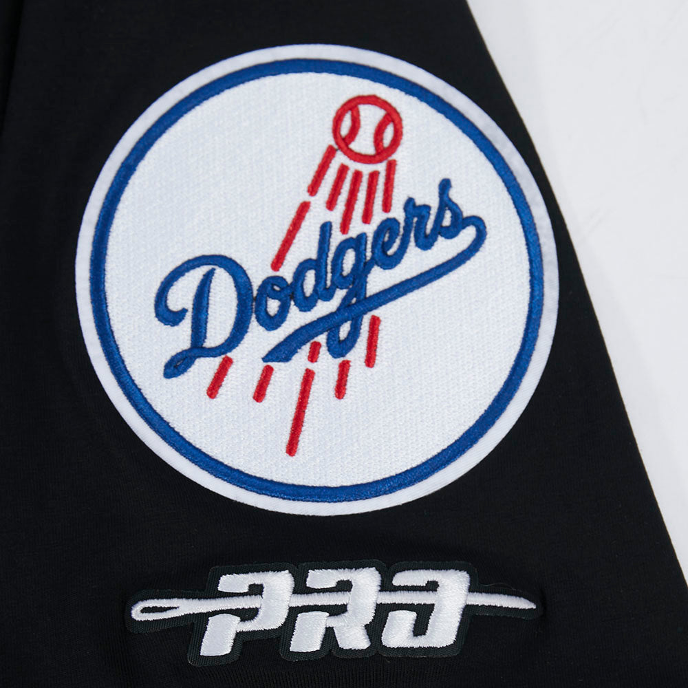 MLB LOS ANGELES DODGERS CLASSIC CHENILLE HAUT EN JERSEY SIMPLE POUR HOMME (NOIR)