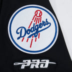 MLB LOS ANGELES DODGERS CLASSIC CHENILLE HAUT EN JERSEY SIMPLE POUR HOMME (NOIR)