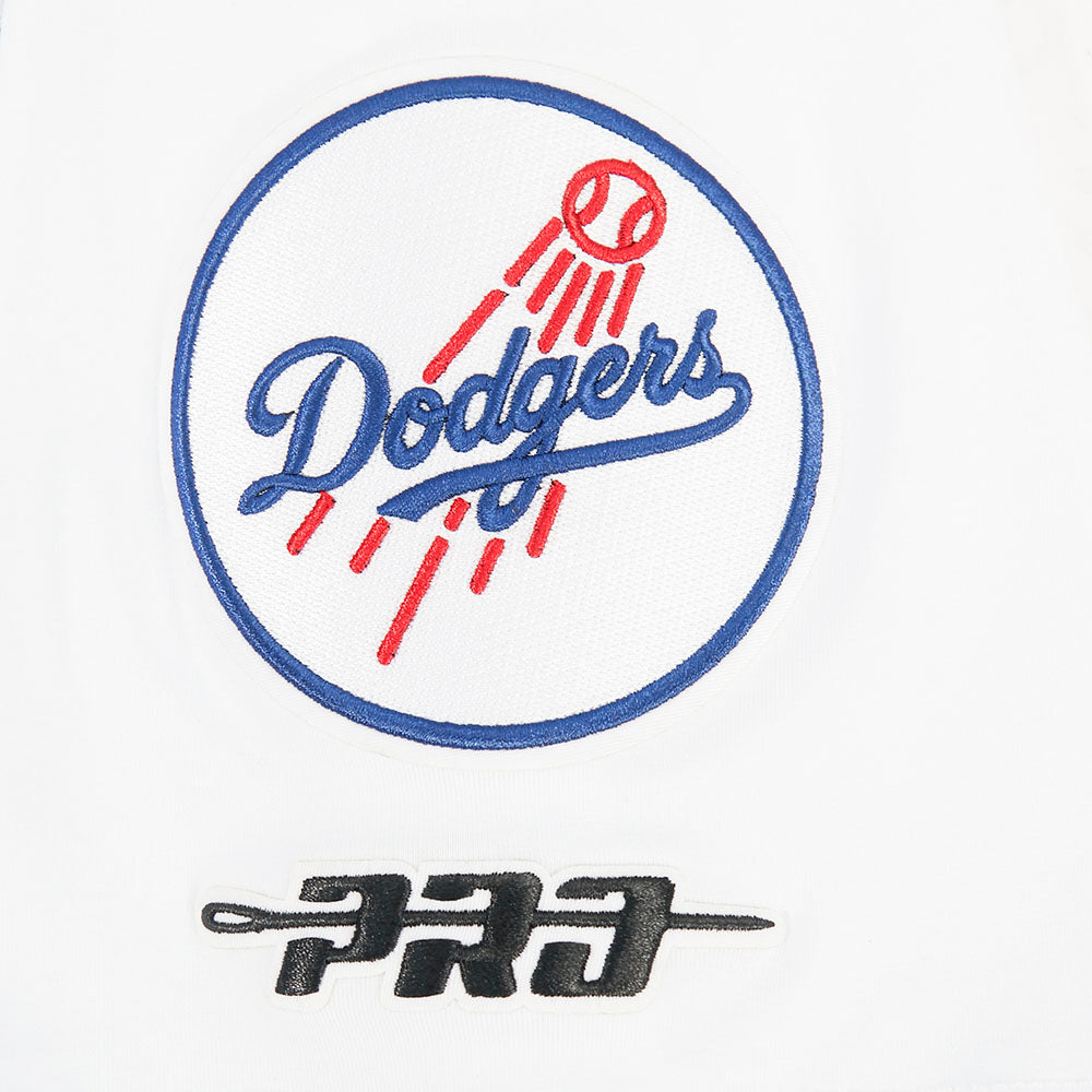 MLB LOS ANGELES DODGERS CLASSIC CHENILLE HAUT EN JERSEY SIMPLE POUR HOMME (BLANC)