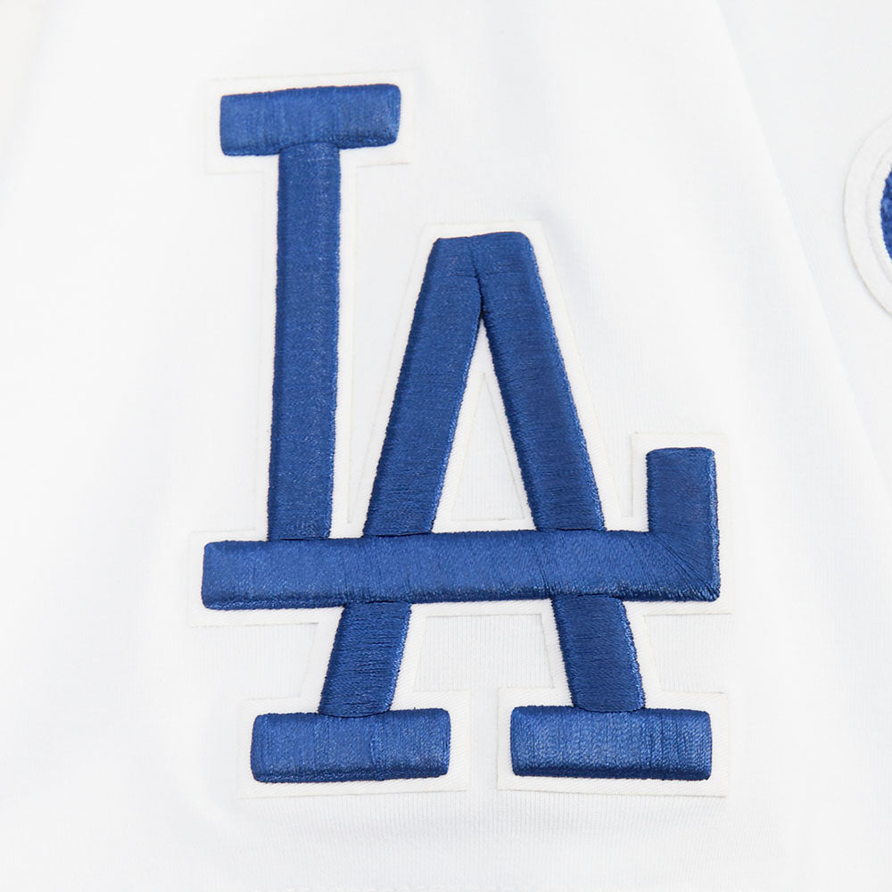 MLB LOS ANGELES DODGERS CLASSIC CHENILLE HAUT EN JERSEY SIMPLE POUR HOMME (BLANC)