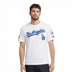 MLB LOS ANGELES DODGERS CLASSIC CHENILLE HAUT EN JERSEY SIMPLE POUR HOMME (BLANC)