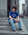 MLB LOS ANGELES DODGERS PLAYBACK MEN'S S/S TOP (DODGER BLUE)
