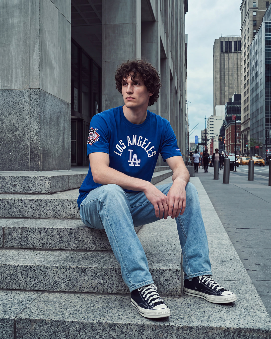 MLB LOS ANGELES DODGERS PLAYBACK MEN'S S/S TOP (DODGER BLUE)