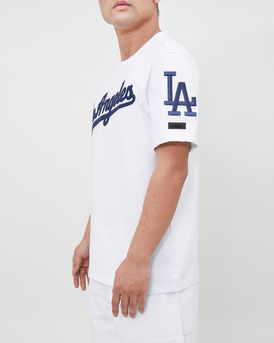 MLB LOS ANGELES DODGERS LOGO PRO TEAM MEN'S TOP (WHITE)