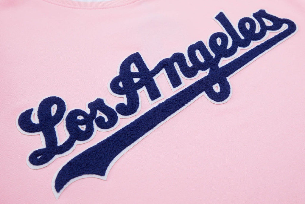 MLB LOS ANGELES DODGERS CLASSIC CHENILLE MEN'S TOP (PINK)