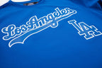 MLB LOS ANGELES DODGERS HAUT PRO TEAM À BANDES ET À LOGO POUR HOMME (BLEU DODGER)