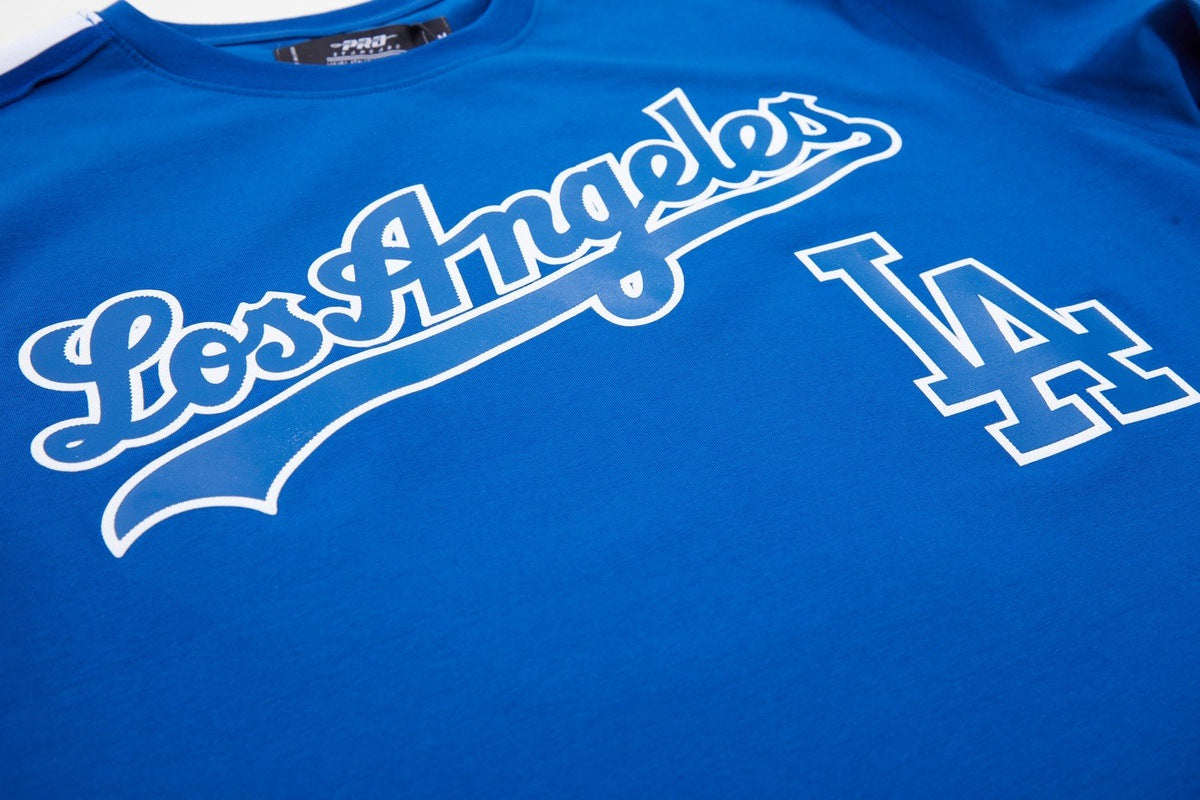 MLB LOS ANGELES DODGERS HAUT PRO TEAM À BANDES ET À LOGO POUR HOMME (BLEU DODGER)