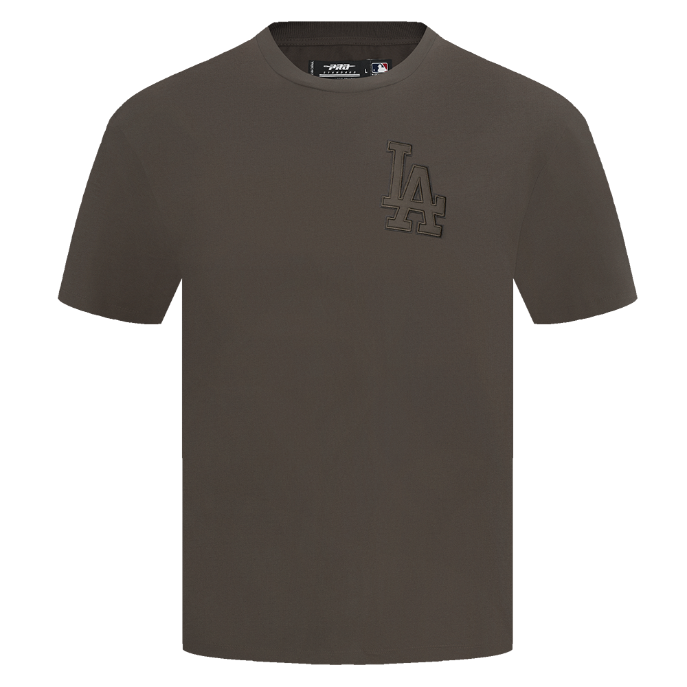 MLB LOS ANGELES DODGERS NEUTRAL DROP SHOULDER MEN'S TOP (DARK TAUPE)