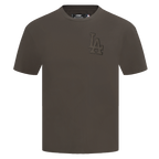 MLB LOS ANGELES DODGERS NEUTRAL DROP SHOULDER MEN'S TOP (DARK TAUPE)