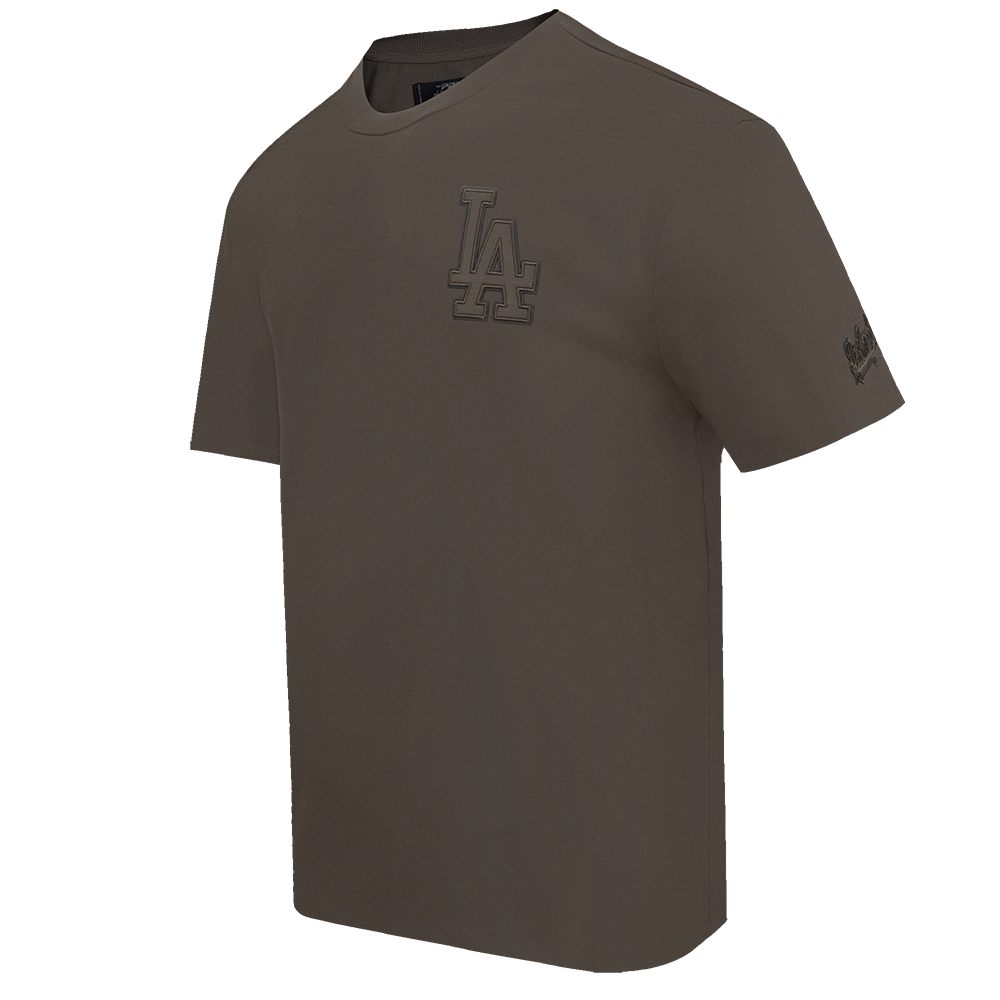 MLB LOS ANGELES DODGERS NEUTRAL DROP SHOULDER MEN'S TOP (DARK TAUPE)