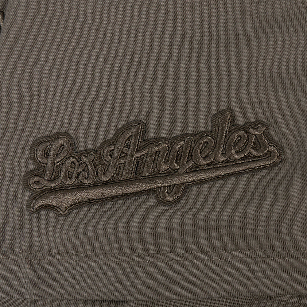MLB LOS ANGELES DODGERS NEUTRAL DROP SHOULDER MEN'S TOP (DARK TAUPE)