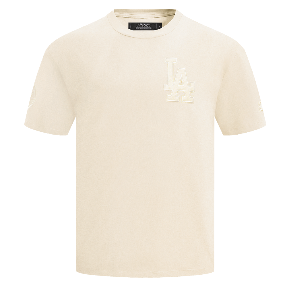 MLB LOS ANGELES DODGERS NEUTRAL DROP SHOULDER MEN'S TOP (EGGSHELL)