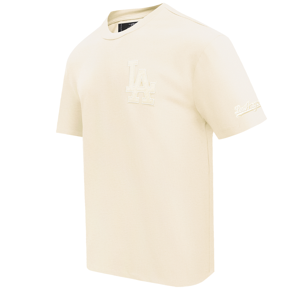 MLB LOS ANGELES DODGERS NEUTRAL DROP SHOULDER MEN'S TOP (EGGSHELL)