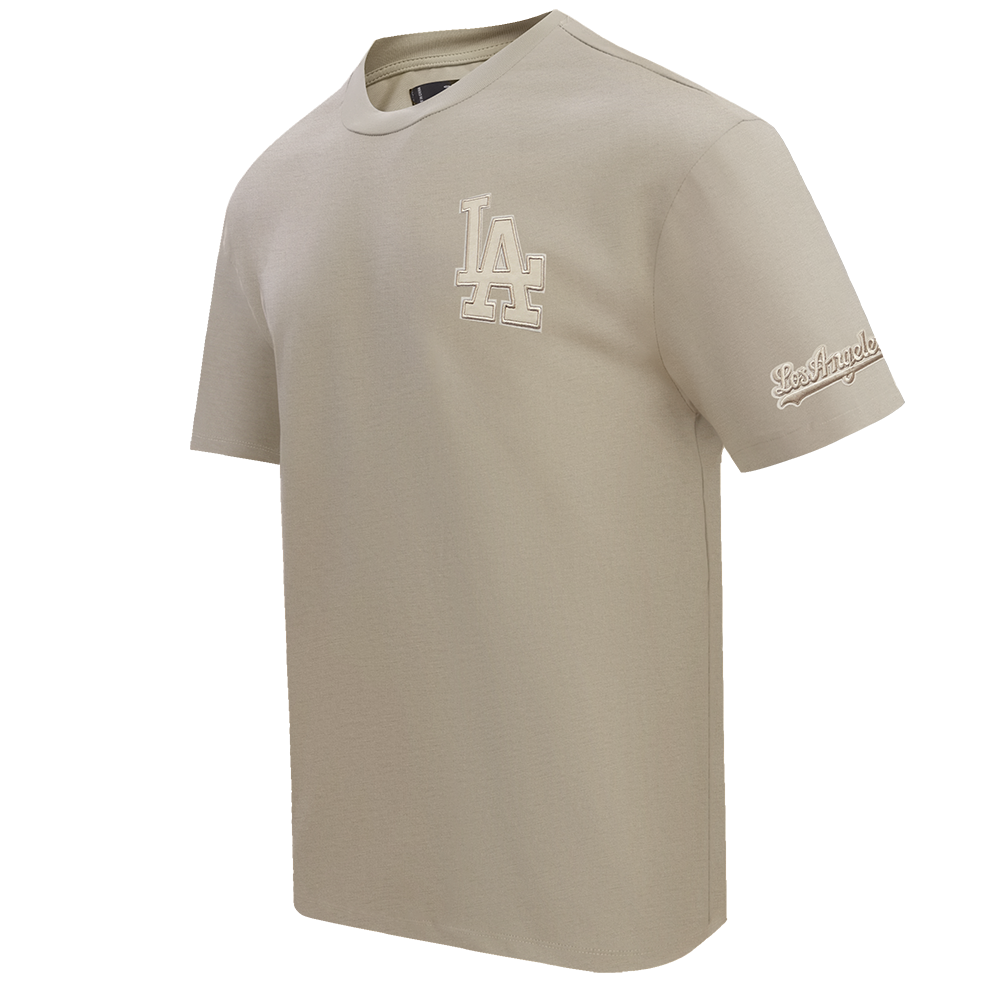 MLB LOS ANGELES DODGERS NEUTRAL DROP SHOULDER MEN'S TOP (TAUPE)