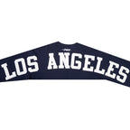 MLB LOS ANGELES DODGERS WINGSPAN HAUT À MANCHES LONGUES ET À ÉPAULES TOMBANTES V2 POUR HOMME (MARINE MINUIT)