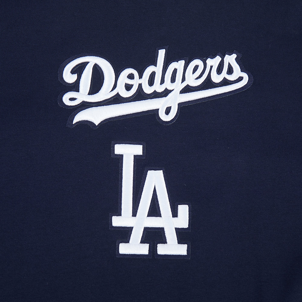 MLB LOS ANGELES DODGERS WINGSPAN HAUT À MANCHES LONGUES ET À ÉPAULES TOMBANTES V2 POUR HOMME (MARINE MINUIT)