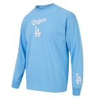 MLB LOS ANGELES DODGERS WINGSPAN HAUT À MANCHES LONGUES ET À ÉPAULES TOMBANTES V2 POUR HOMME (BLEU UNIVERSITÉ)