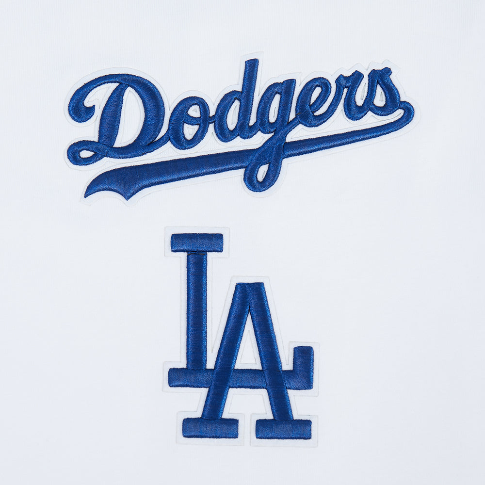 MLB LOS ANGELES DODGERS WINGSPAN HAUT À MANCHES LONGUES ET À ÉPAULES TOMBANTES V2 POUR HOMME (BLANC)