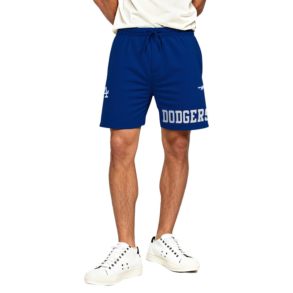 MLB LOS ANGELES DODGERS WINGSPAN SHORT EN MOLLETON V2 POUR HOMME (BLEU DODGER)