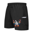 MLB LOS ANGELES DODGERS PARADISE SHORT TISSÉ POUR HOMME (NOIR)