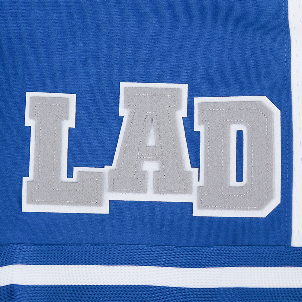 MLB LOS ANGELES DODGERS LETTERMAN SHORT DE SPORT POUR HOMME (BLEU DODGER)