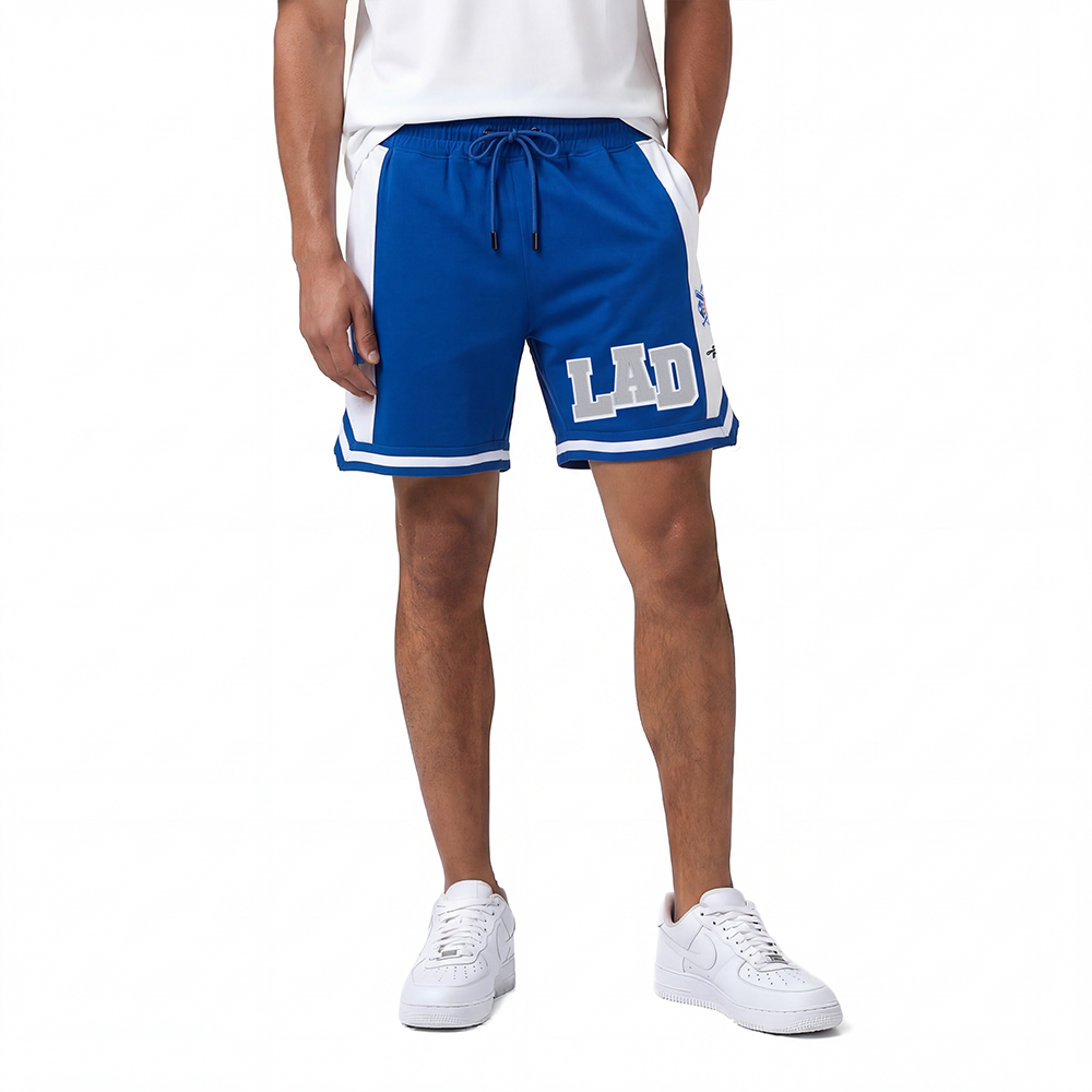 MLB LOS ANGELES DODGERS LETTERMAN SHORT DE SPORT POUR HOMME (BLEU DODGER)