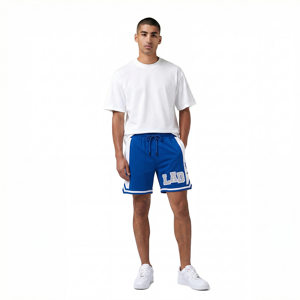 MLB LOS ANGELES DODGERS LETTERMAN SHORT DE SPORT POUR HOMME (BLEU DODGER)