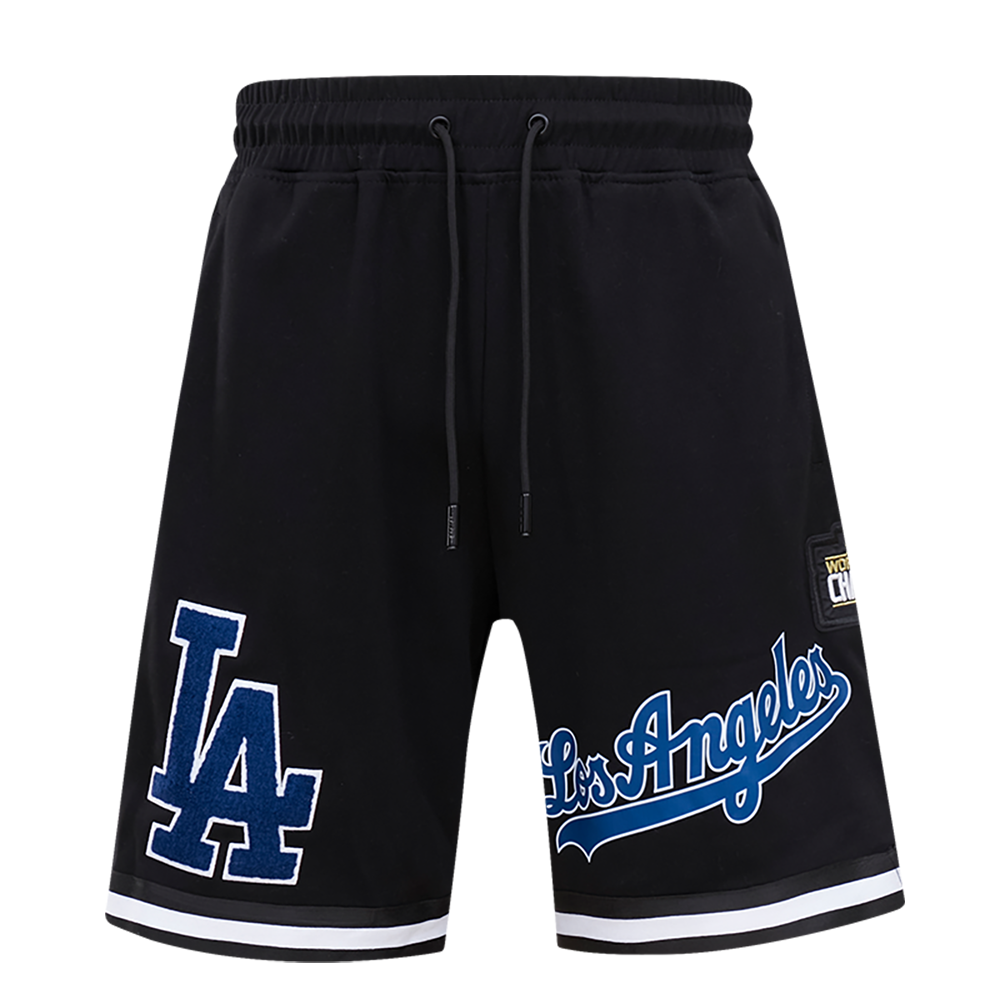 MLB LOS ANGELES DODGERS CLASSIC CHENILLE SHORT POUR HOMME (NOIR)